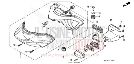 TAILLIGHT (1) ANF1253 de 2003